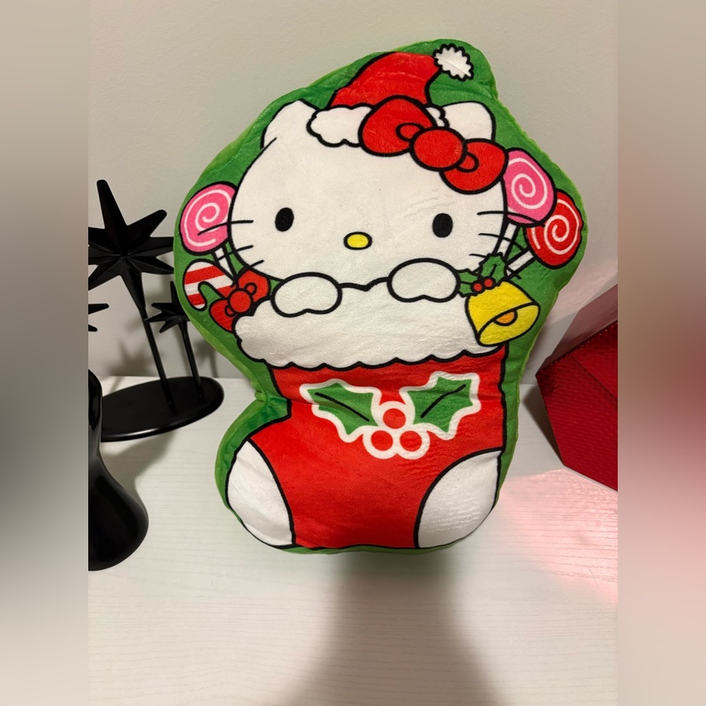 Hello Kitty Sanrio Plush Stocking Holiday Throw Pillow